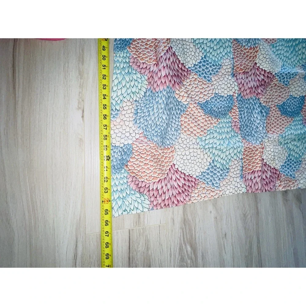 VTG Ames 5th Avenue Designs Cotton Fabric Shower Curtain/Tablecloth Scothguarded